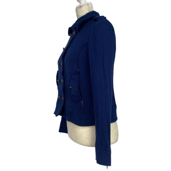 Joie Tweed Jacket Gold Tone Buttons Military Small - Picture 3 of 14